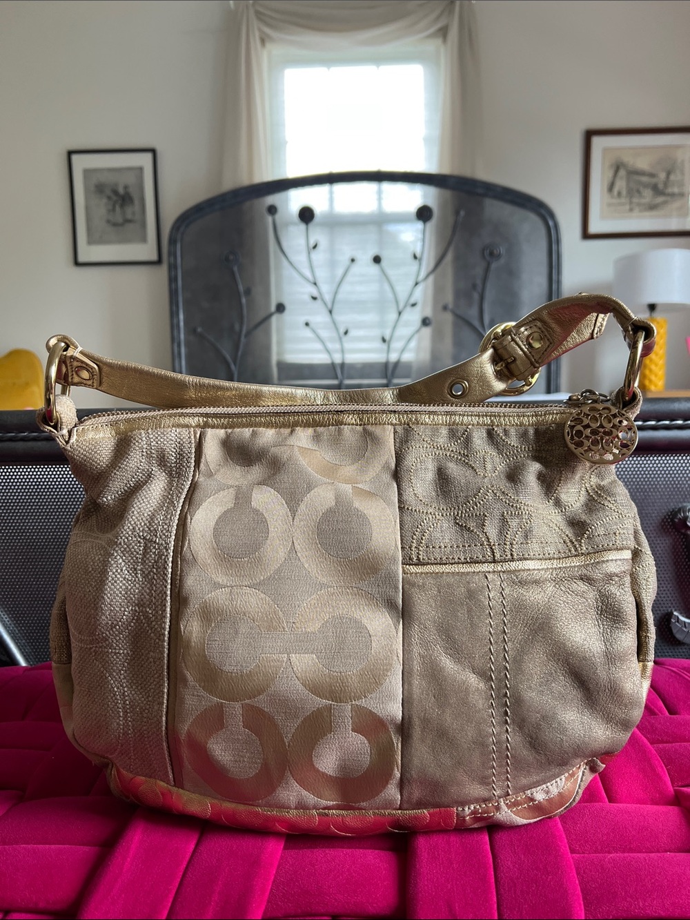 Coach Y2K Ali Patchwork Bag-EUC - Picture 2 of 13